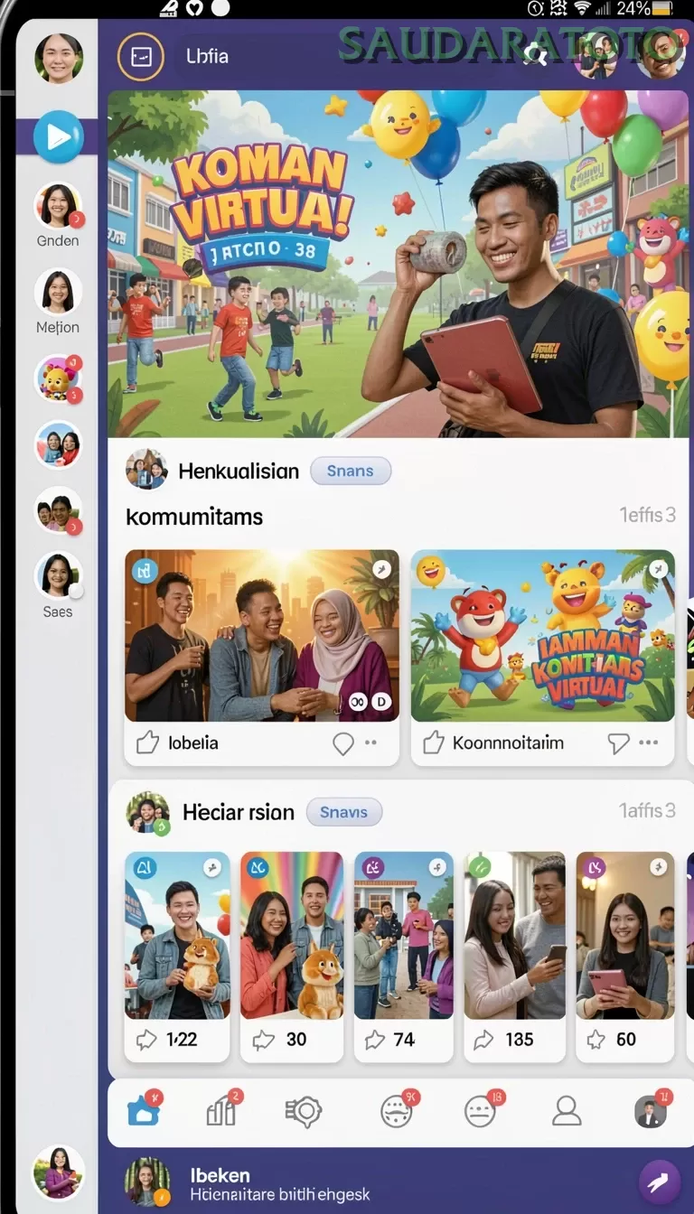 Cuplikan layar LANGITHOKI — menu navigasi